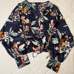 Vici Women's Floral Wrap Top - Multicolor